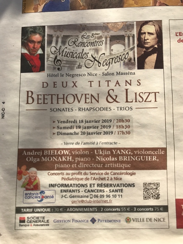 Concert Beethoven /Liszt