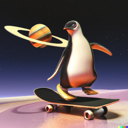 Penguin skateboarding on saturn2.jpg